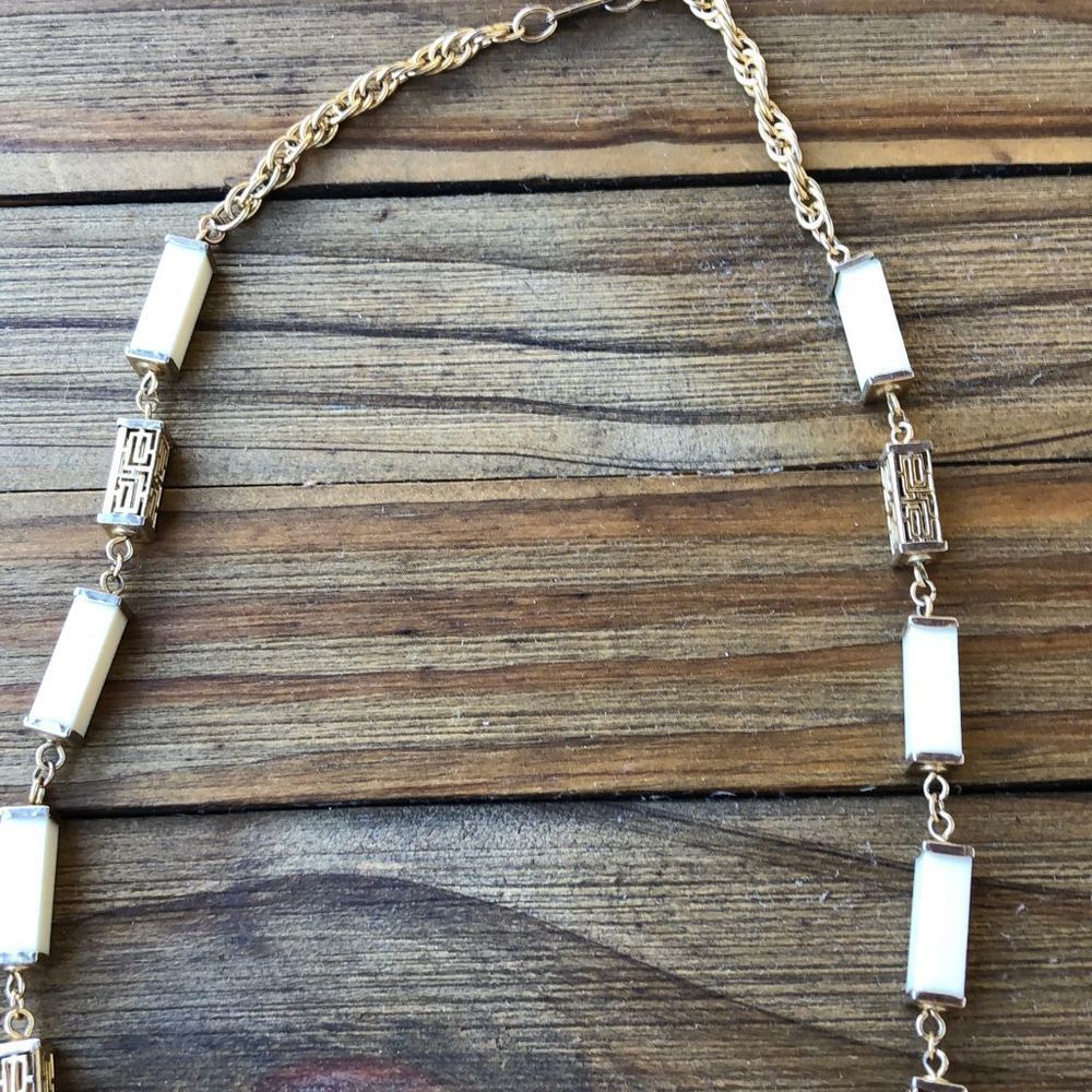 Vintage Rare Hobe Rectangular Beaded Geometric Cr… - image 5